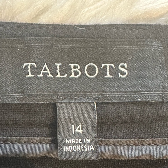 Talbots Black Pencil Skirt Size 14 - Picture 3 of 7